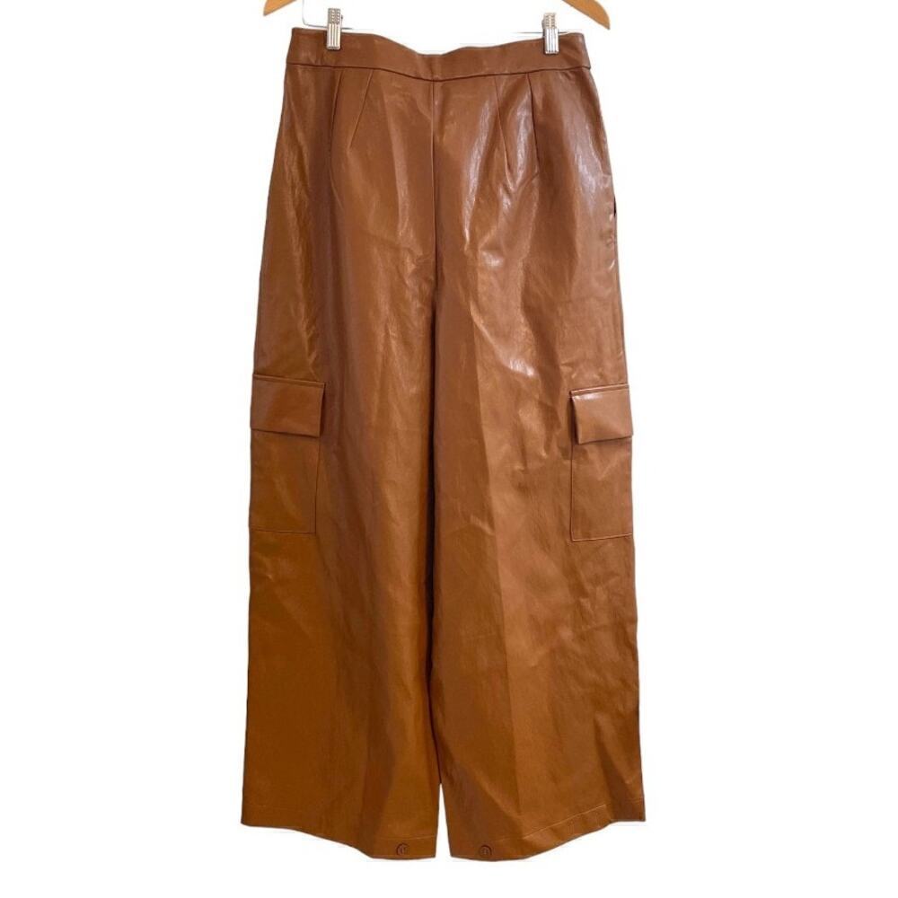 Anthropologie TwentySixHundred Faux Leather Utility Cargo Pants Size 12 NEW - Picture 8 of 11